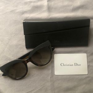 Dior, cat eye style sunglasses.